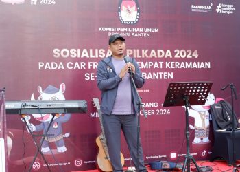 Sosialisasi Pilkada Banten 2024, KPU Sasar Keramaian di Stadion Benteng Kota Tangerang