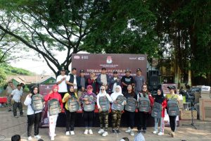 KPU Banten gelar sosialisasi Pilkada Serentak tahun 2024 di Alun-alun Petir, Kabupaten Serang, Banten.