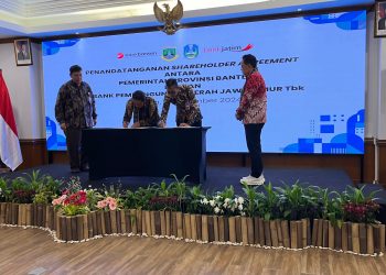 Sah, Bank Banten Teken Perjanjian KUB dengan Bank Jatim