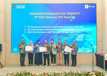 Percepat Infrastruktur Kelistrikan, PLN UP3 Serpong Teken Kerjasama dengan 3 Pengembang Properti