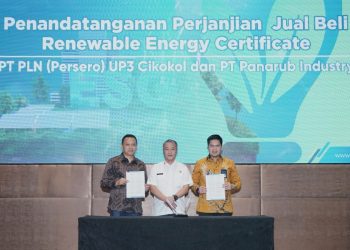 PLN UP3 Cikokol Jalin Kerjasama Jual Beli REC dengan PT. Panarub Industry