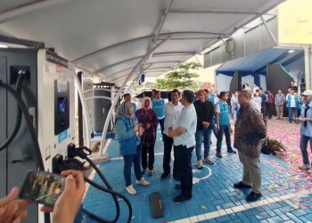 SPKLU Terpusat Terbesar Pertama di Banten Ada di Kawasan Wisata Pantai PIK 2