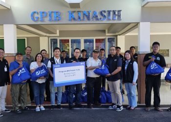 Region 8 Jakarta 3 Salurkan Bantuan Paket Sembako kepada GPIB Kinasih Melalui Program “Berbagi Kasih Bersama BRI”