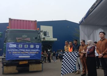 3.117 Ton Baja Struktural Senilai Rp78 Miliar Buatan Cilegon Diekspor ke 3 Negara